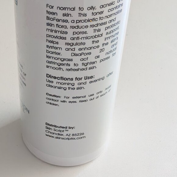 Skin Script Mint Refining Toner Lemon Grass 3.3 Fl Oz New SEALED - Picture 6 of 7